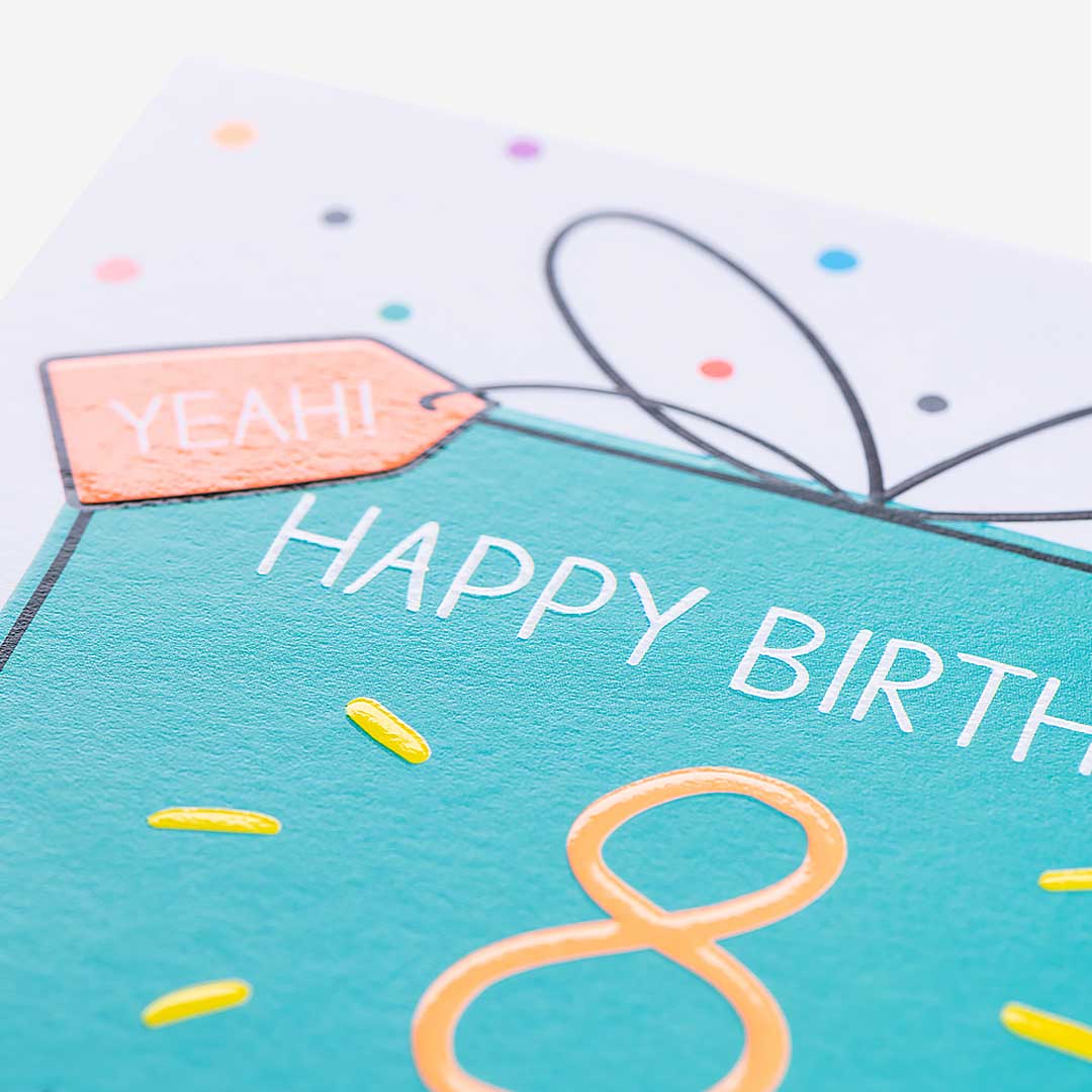 8 And Totally Great! 8th Birthday Card