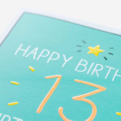 13 Official Teenager 13th Birthday Card