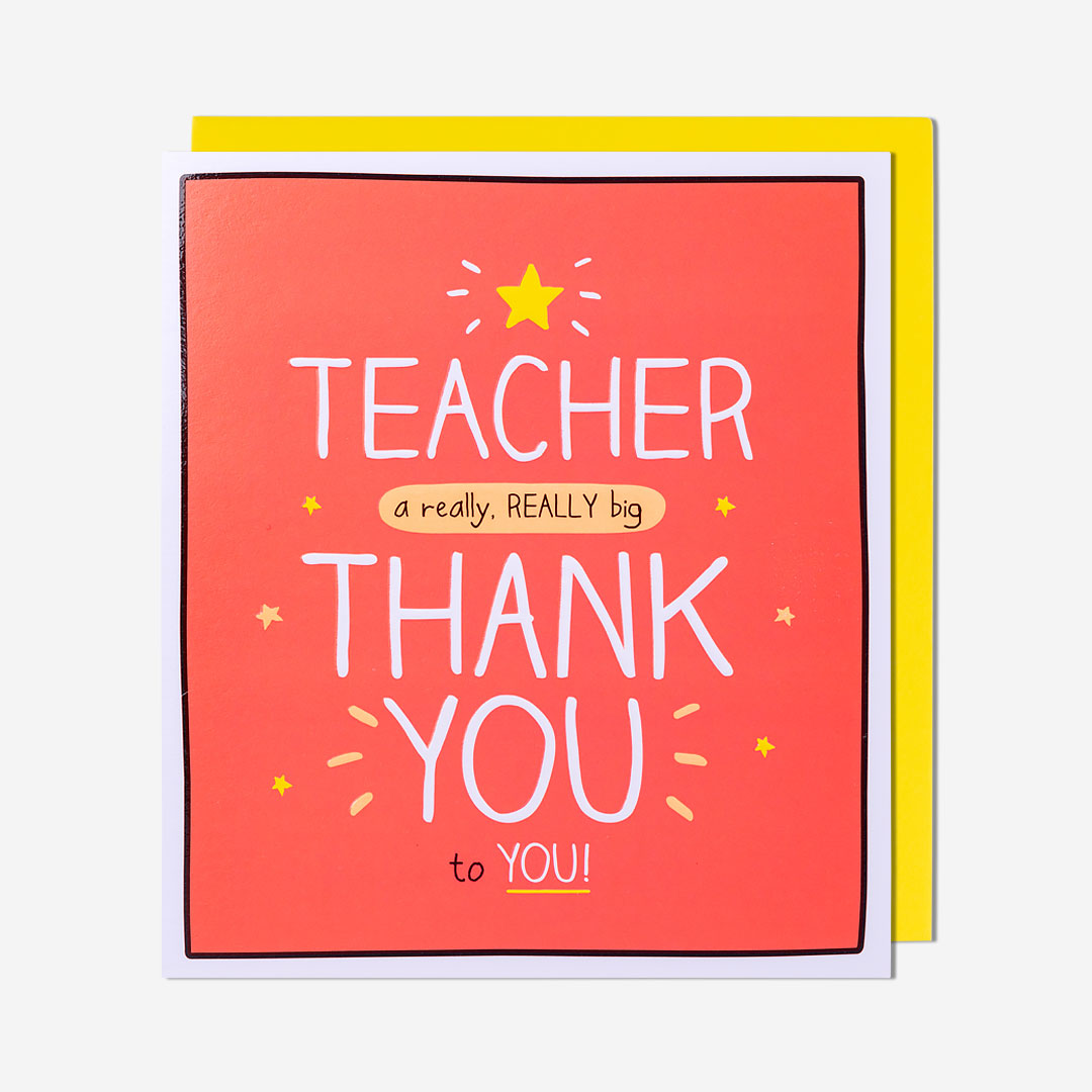 Thank You Teacher Card