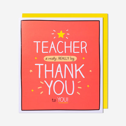Thank You Teacher Card