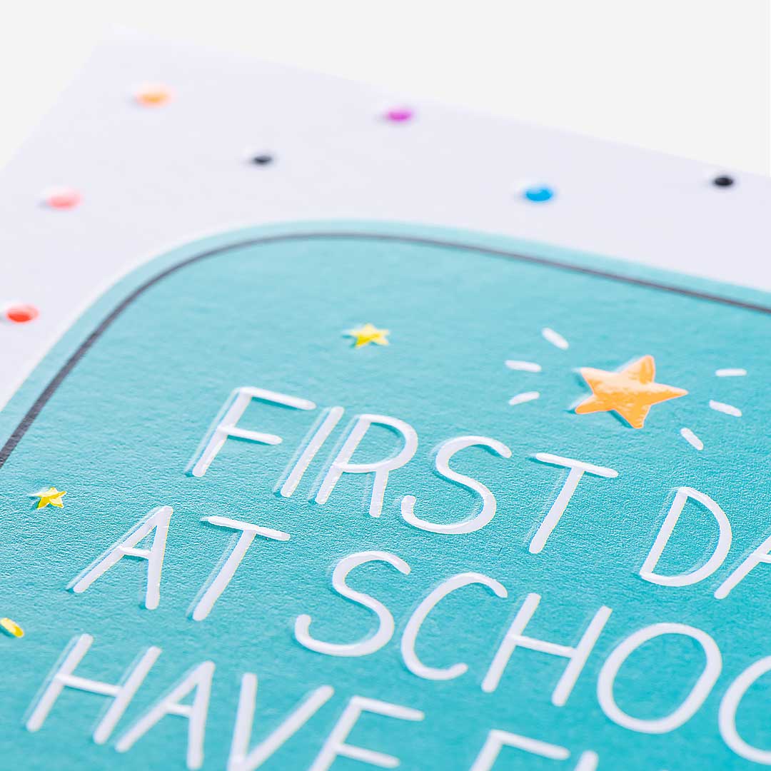 Super Lucky School First Day At School Card
