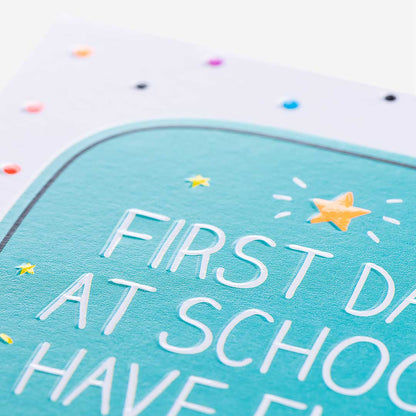 Super Lucky School First Day At School Card