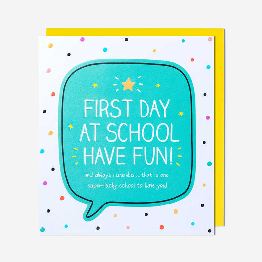Super Lucky School First Day At School Card