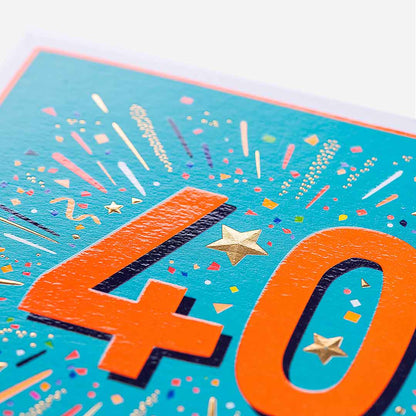 40 Some Serious Celebrations In Order 40th Birthday Card