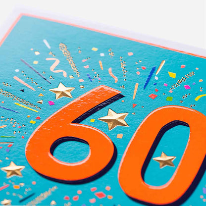 60 Hooray Woo-Hoo 60th Birthday Card