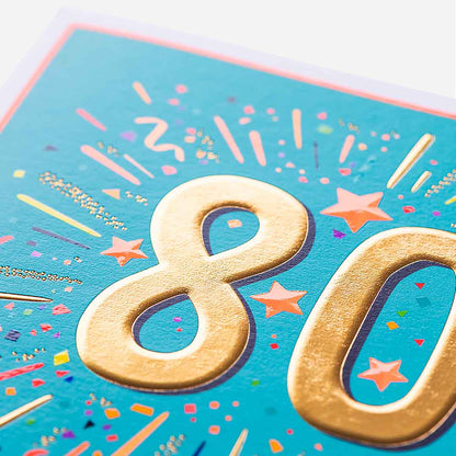 80 Huge Congratulations To You 80th Birthday Card