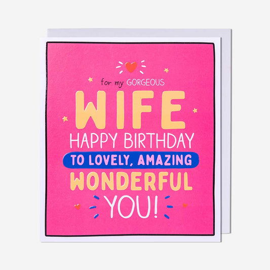 Gorgeous Wife Happy Birthday Card