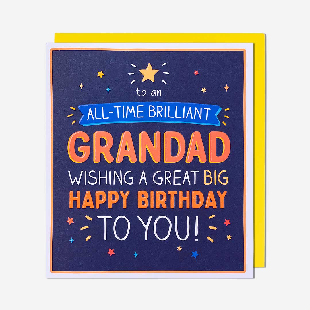 All Time Brilliant Grandad Birthday Card