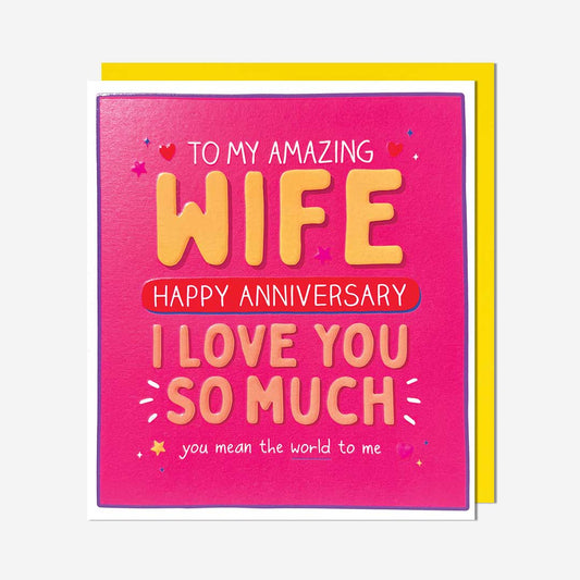 Wife I love you so much pink