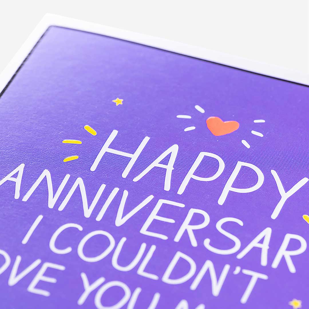 Anniversary I Couldnt Love You More Card