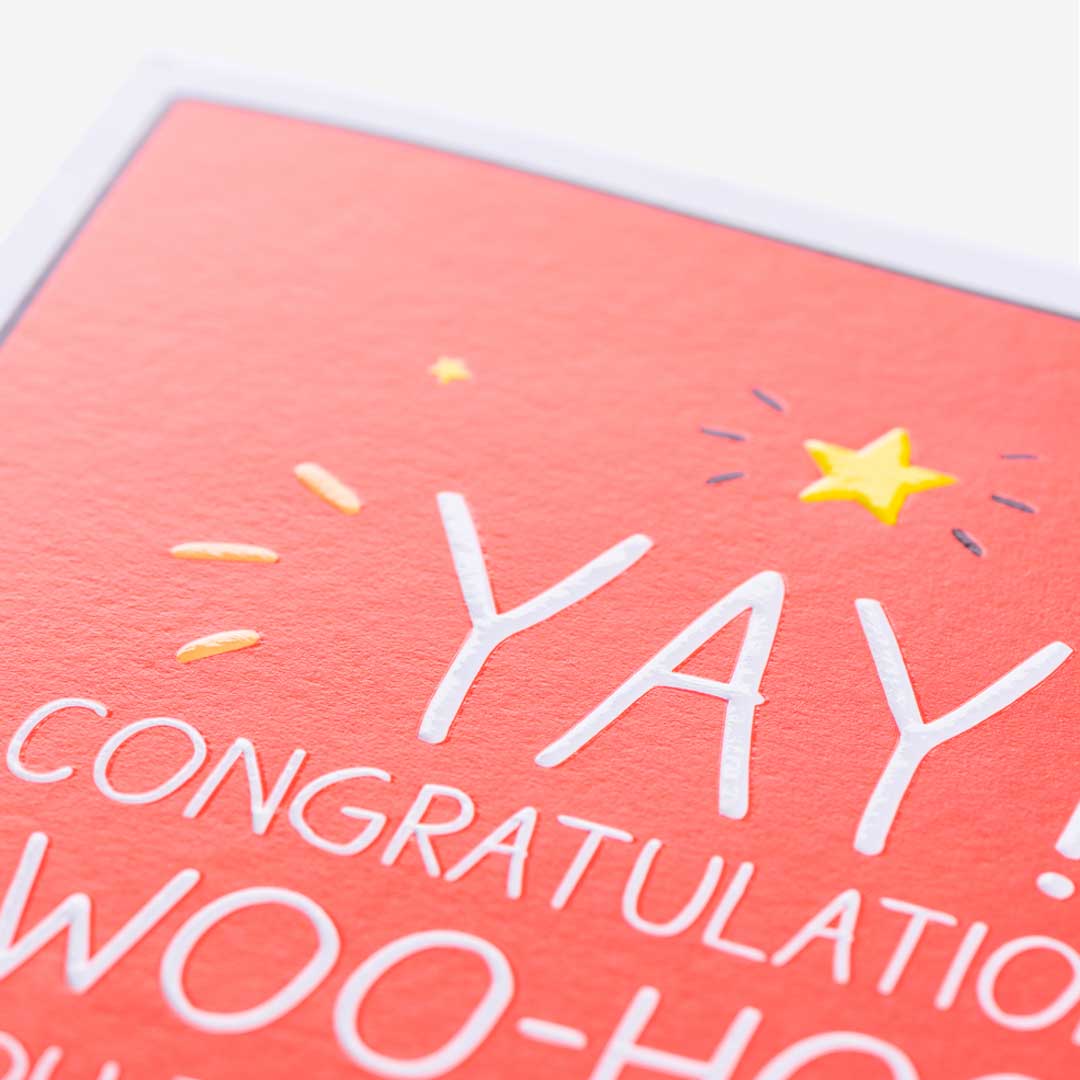 Yay Woohoo Congratulations Card