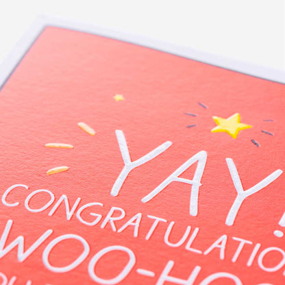 Yay Woohoo Congratulations Card
