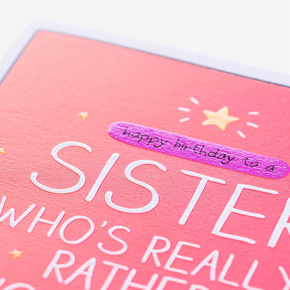 Rather Wonderful Sister Birthday Card