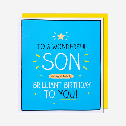 Totally Brilliant Birthday Son Birthday Card