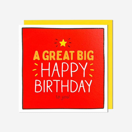 A Great Big Happy Birthday Card