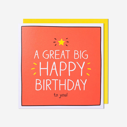 A Great Big Happy Birthday Card