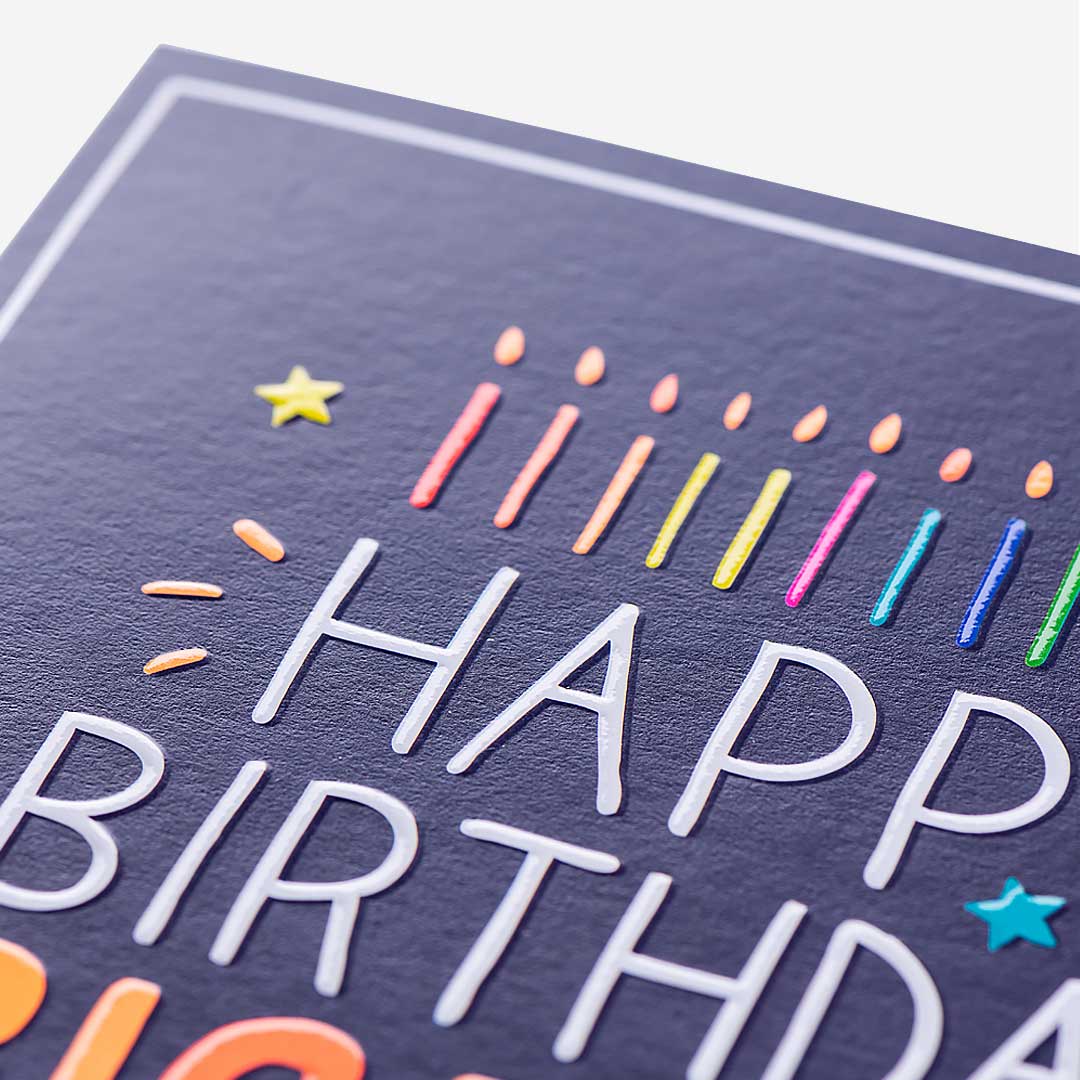 Candles Big Time Birthday Card
