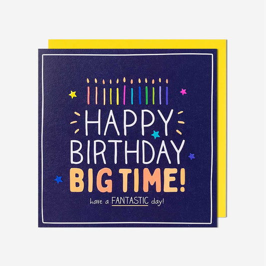 Candles Big Time Birthday Card