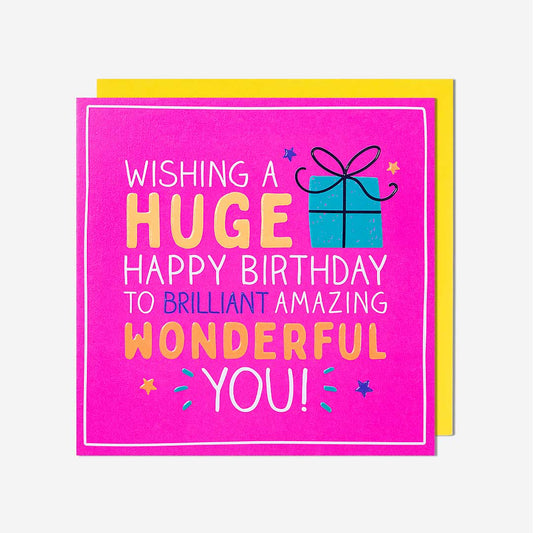Present Huge Happy Birthday Card