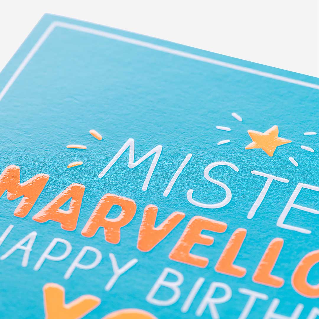Mister Marvellous Happy Birthday Card