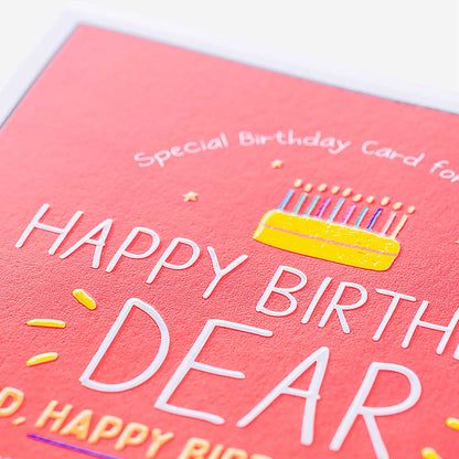 Happy Birthday Dear Card