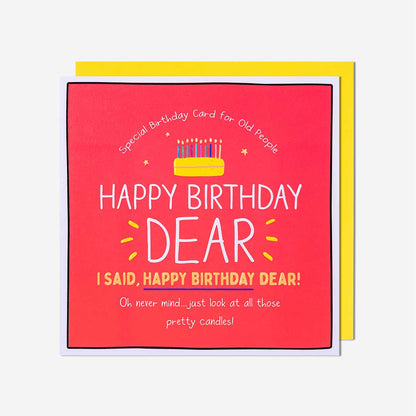 Happy Birthday Dear Card