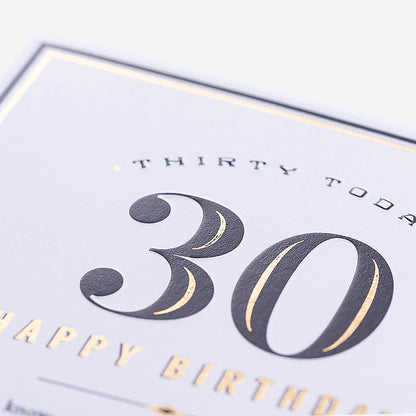 Thirty Today! What Goes Well With 30? Vodka 30th Birthday Card