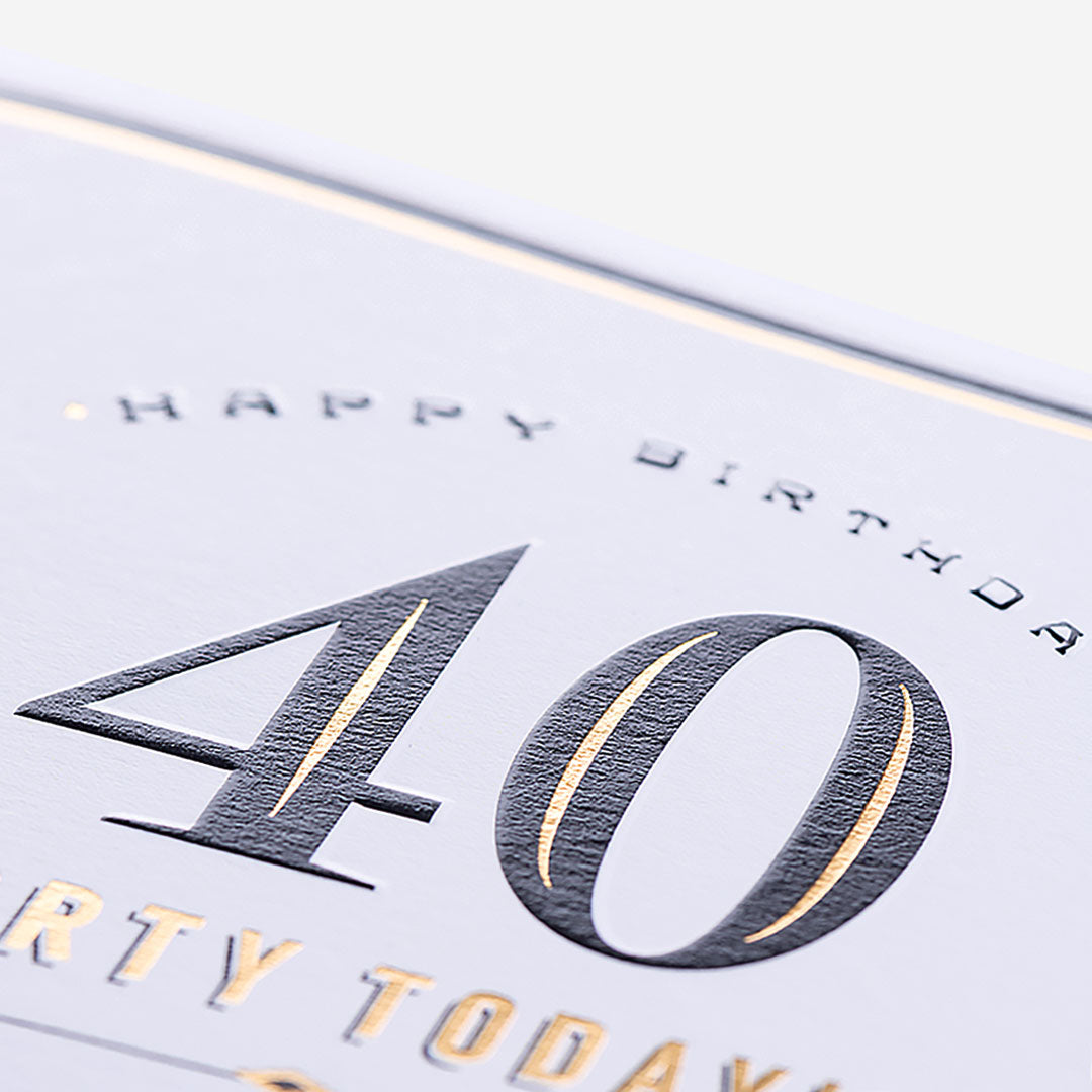 Forty Today! How the Heck 40th Birthday Card