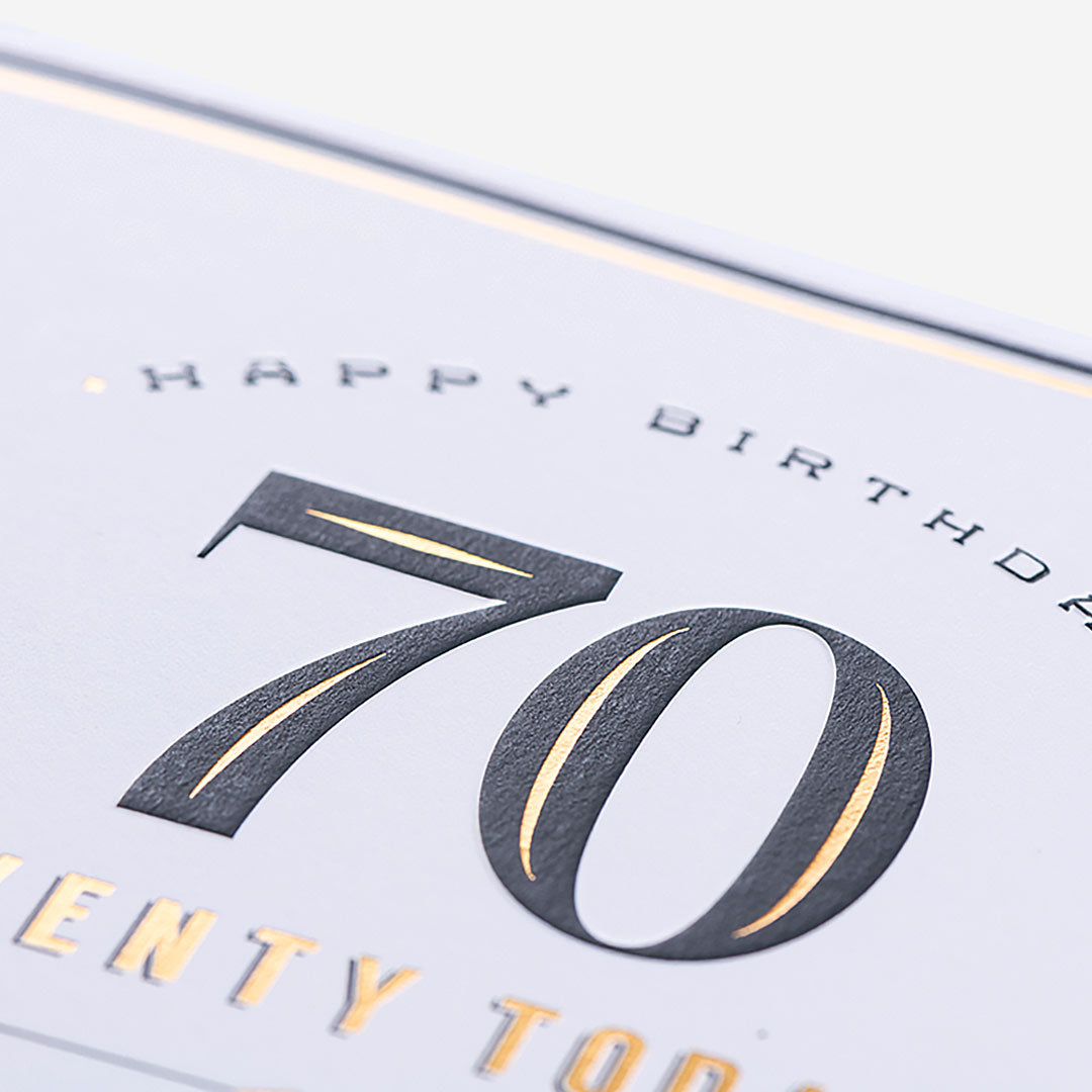 Seventy Today! More Brilliant 70th Birthday Card