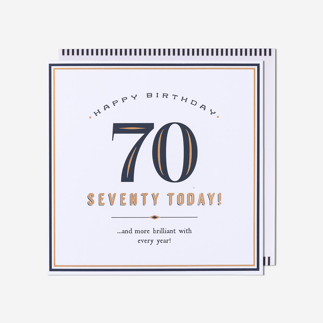 Seventy Today! More Brilliant 70th Birthday Card