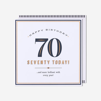 Seventy Today! More Brilliant 70th Birthday Card