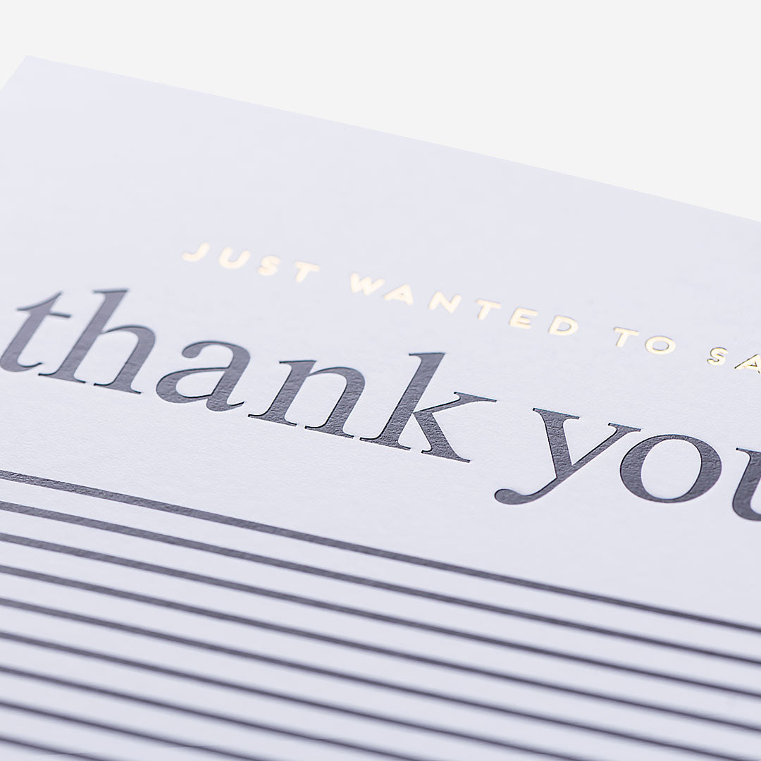 Stripes Thank You Card