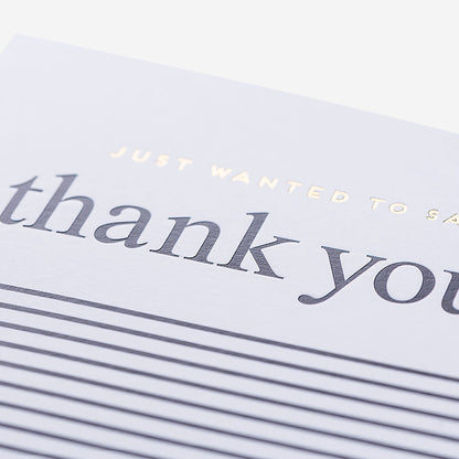 Stripes Thank You Card