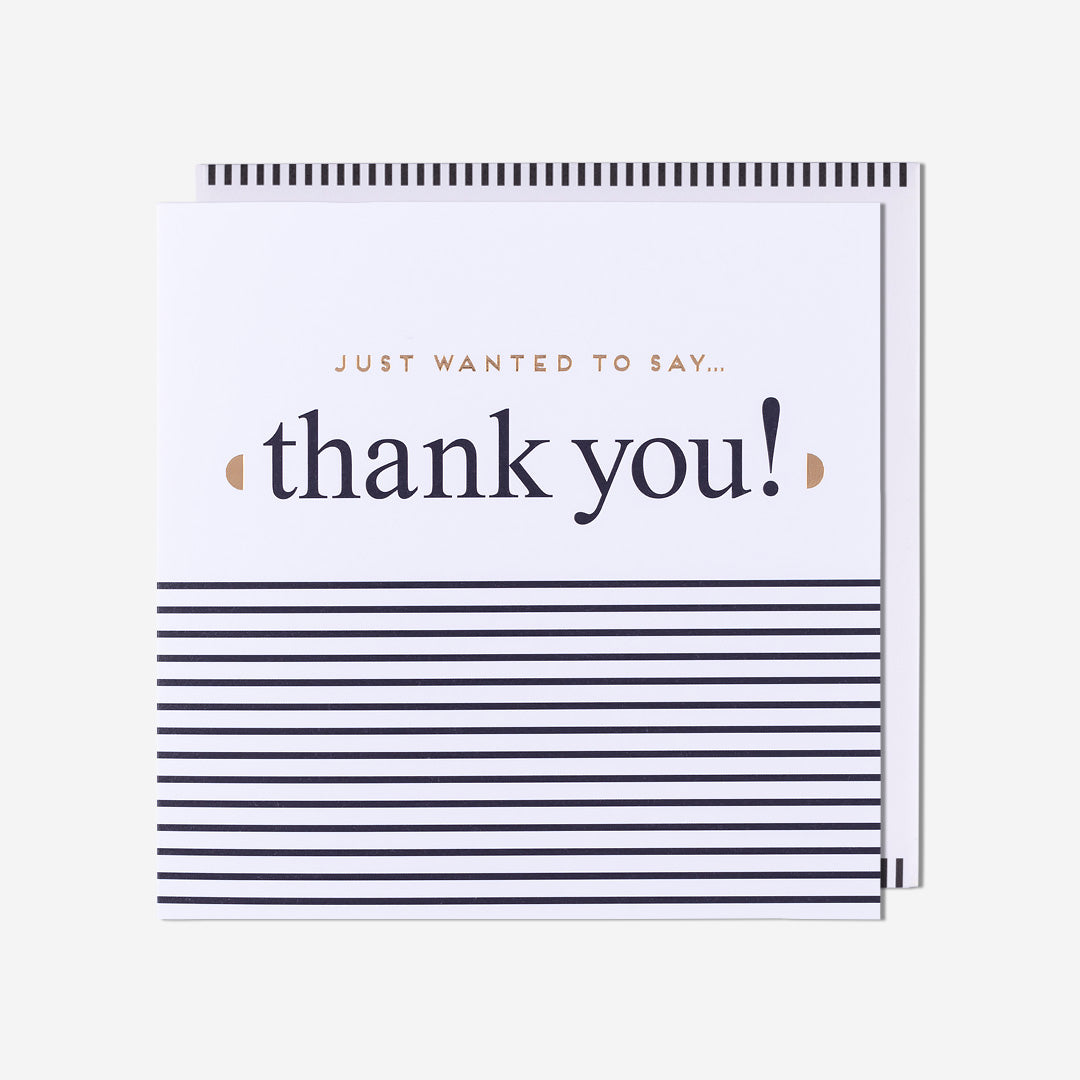 Stripes Thank You Card