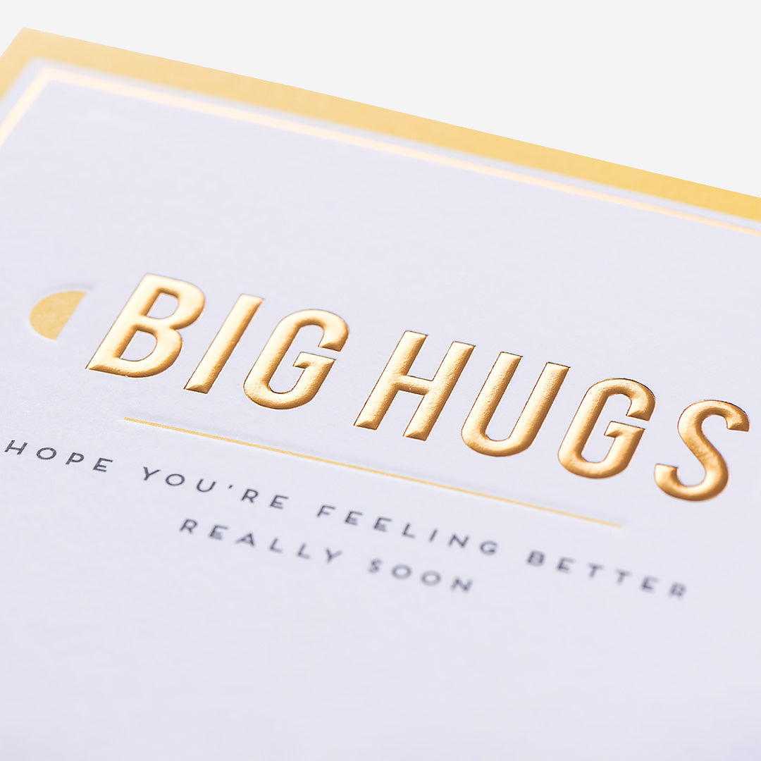 Big Hugs Get Well Soon Card