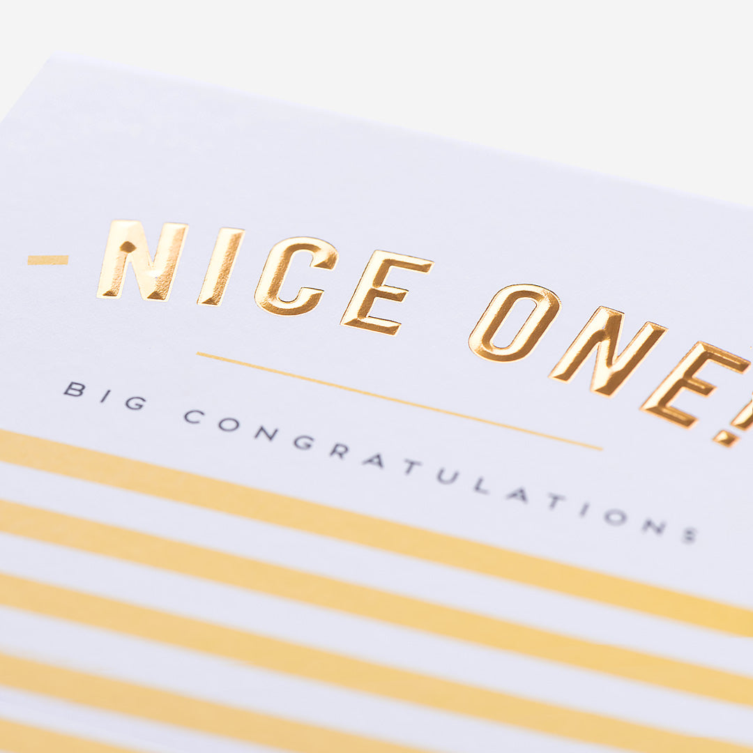 Nice One! Congratulations Card