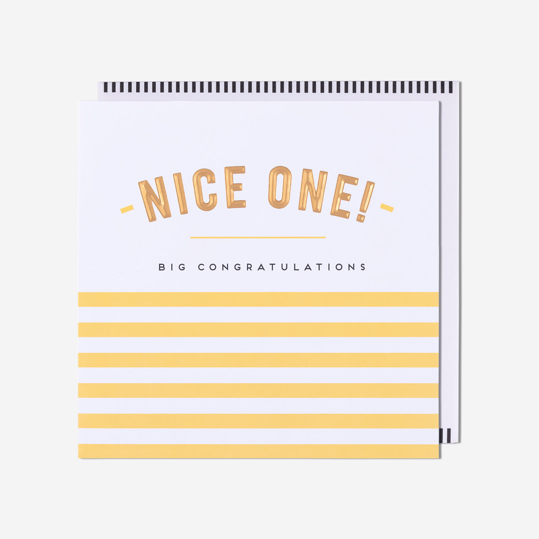 Nice One! Congratulations Card