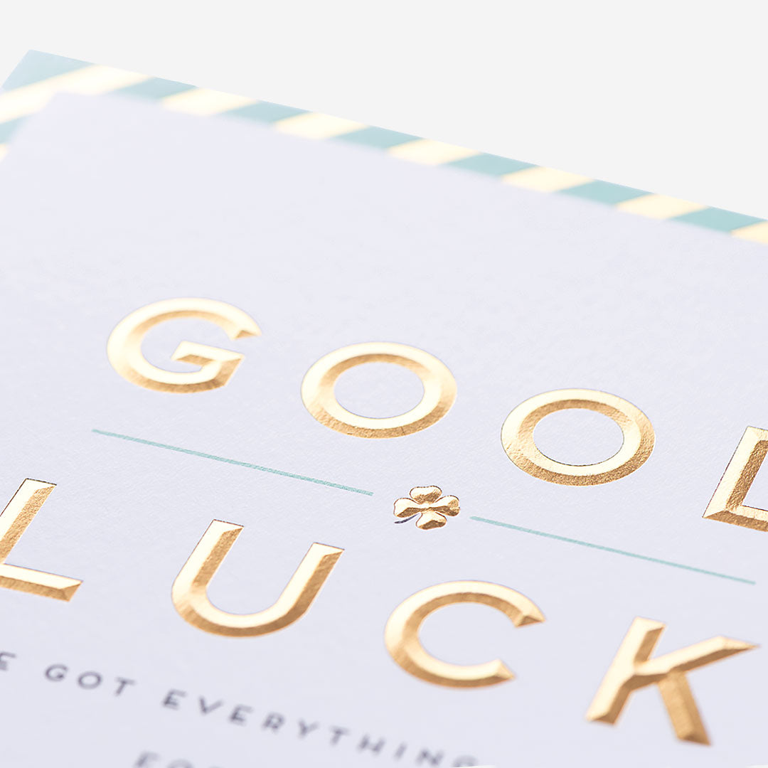 Everything Crossed Good Luck Card