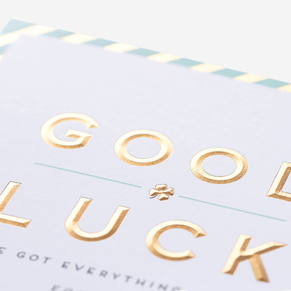 Everything Crossed Good Luck Card