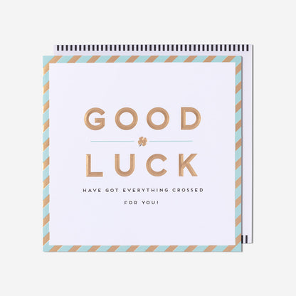Everything Crossed Good Luck Card