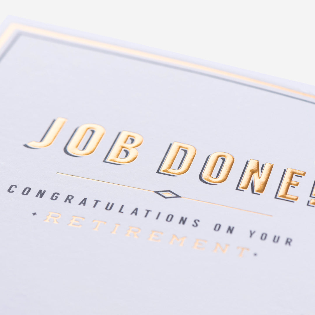 Job Done! Retirement Card