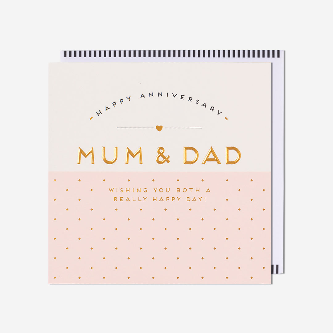Mum & Dad Happy Anniversary Card