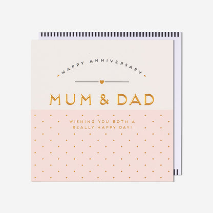 Mum & Dad Happy Anniversary Card