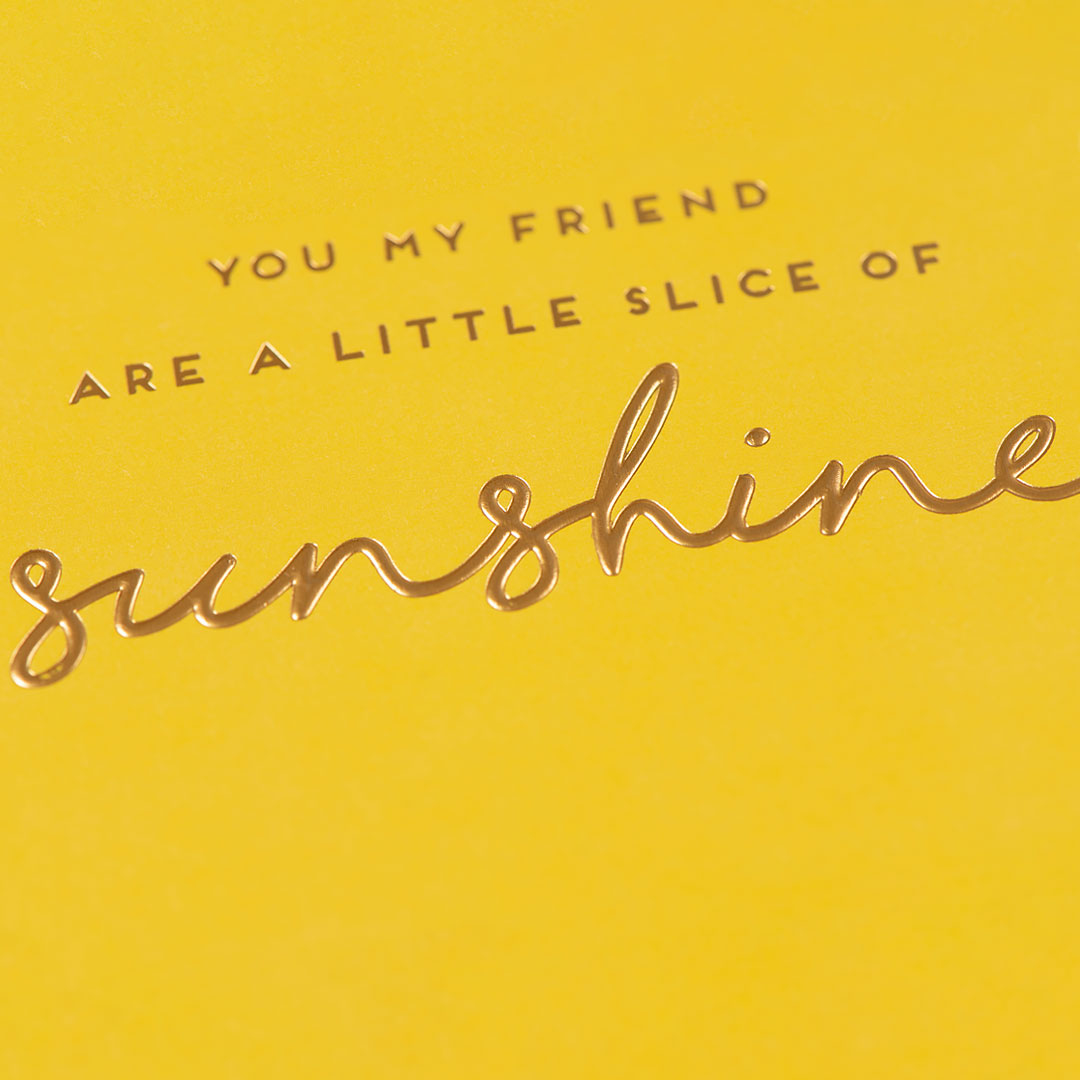 Little Slice Of Sunshine Friend Card