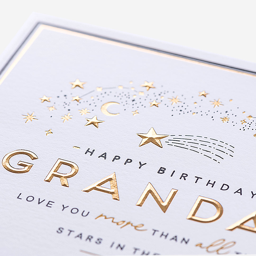 Love You More Than All The Stars Grandad Birthday Card