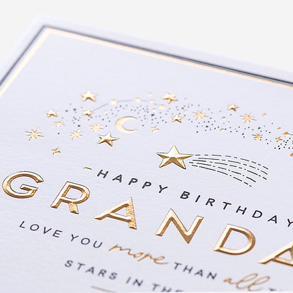 Love You More Than All The Stars Grandad Birthday Card