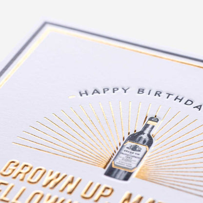 Grown Up, Mature, Mellowing With Age Birthday Card