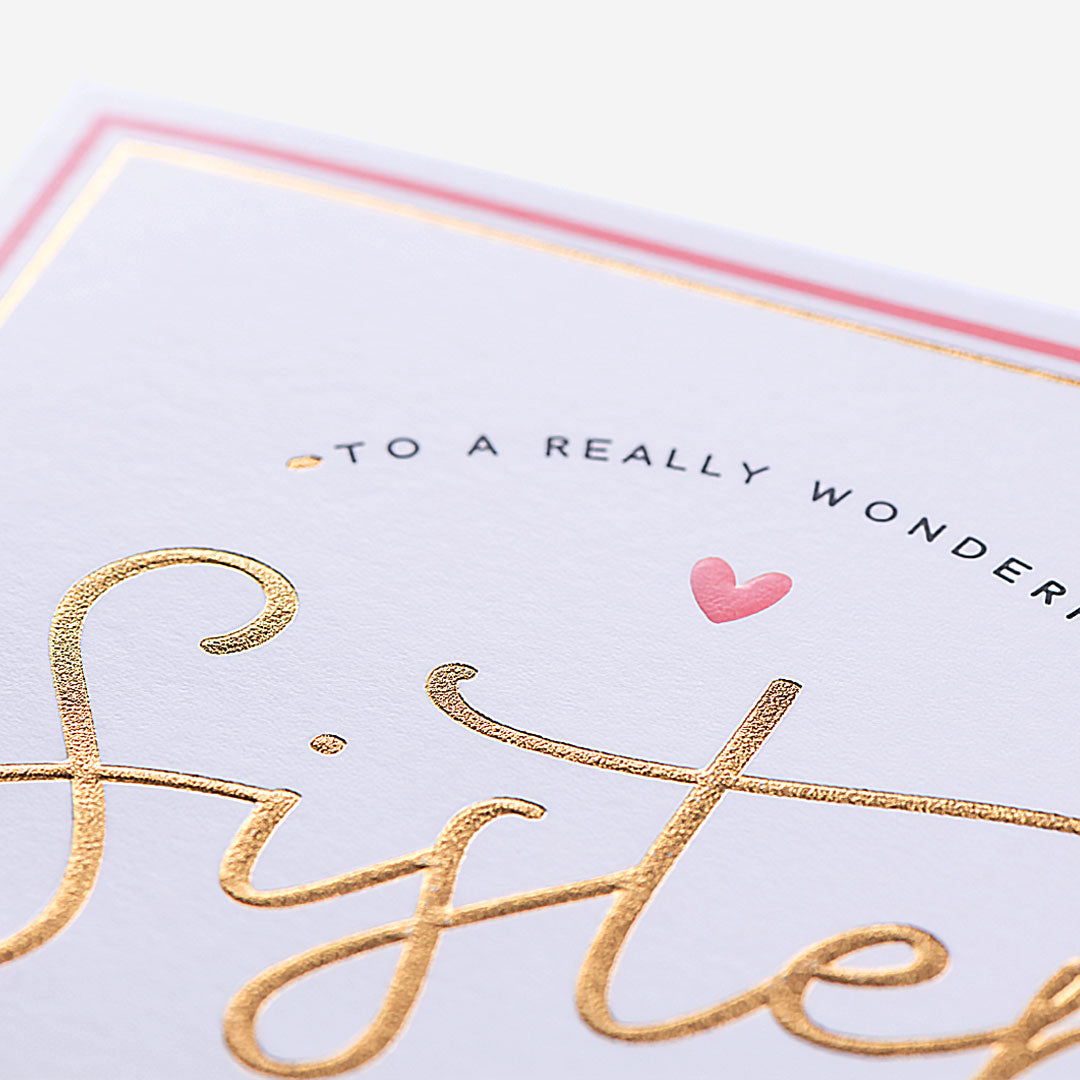Really Wonderful Sister Birthday Card