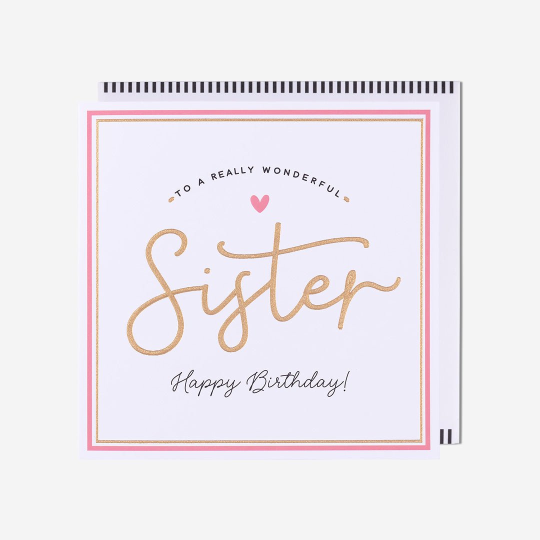 Really Wonderful Sister Birthday Card