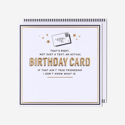 Actual Birthday Card